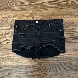 American Eagle Black Denim Shorts